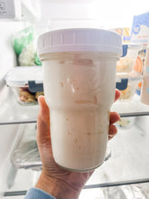 Load image into Gallery viewer, Yogurt made from Jersey Cow raw milk - FRESH IN THE FRIDGE: Grace Ranch - 16 ounces - pickup only - please return glass jar at your next pickup