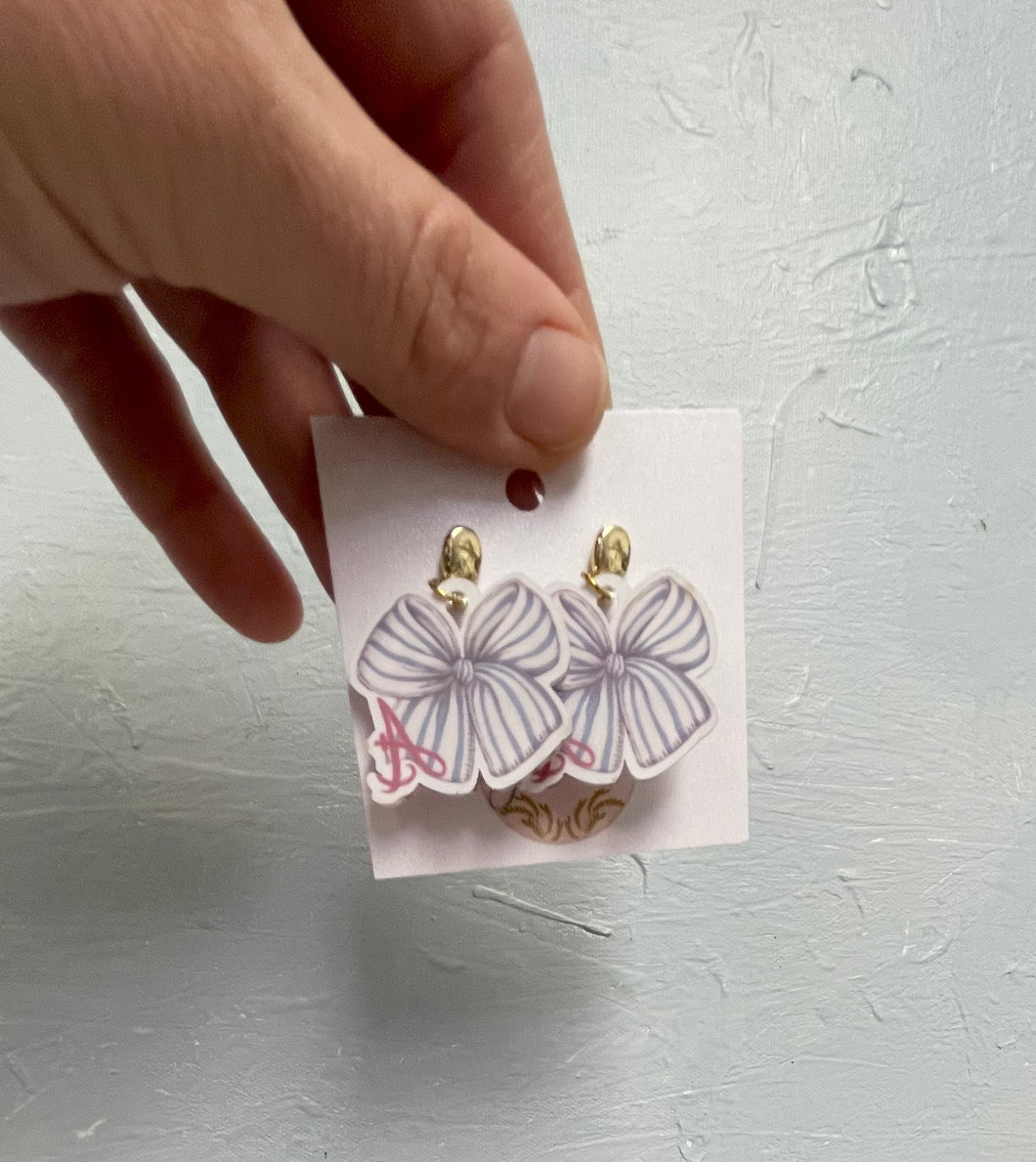 A+  bow Earrings - Engrained