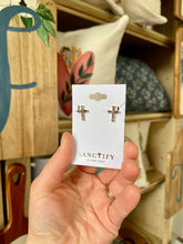 Load image into Gallery viewer, Cross earrings- Sanctify by Jamie Hanks

