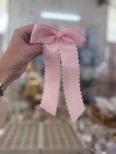 Load image into Gallery viewer, Scalloped ribbon Bows- Toupelo Crafts
