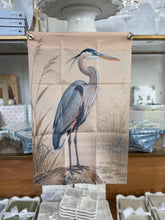Load image into Gallery viewer, Blue Heron Garden Flags  - The Gilded Mosquito by Lisa Leger

