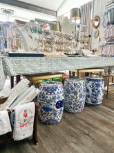 Load image into Gallery viewer, Ceramic Chinoiserie Floral Garden
Stools - KOF *cannot ship*
