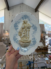 Load image into Gallery viewer, Oval Holy Water Holy Water Font Plate with Hanger - Sacred Designs
