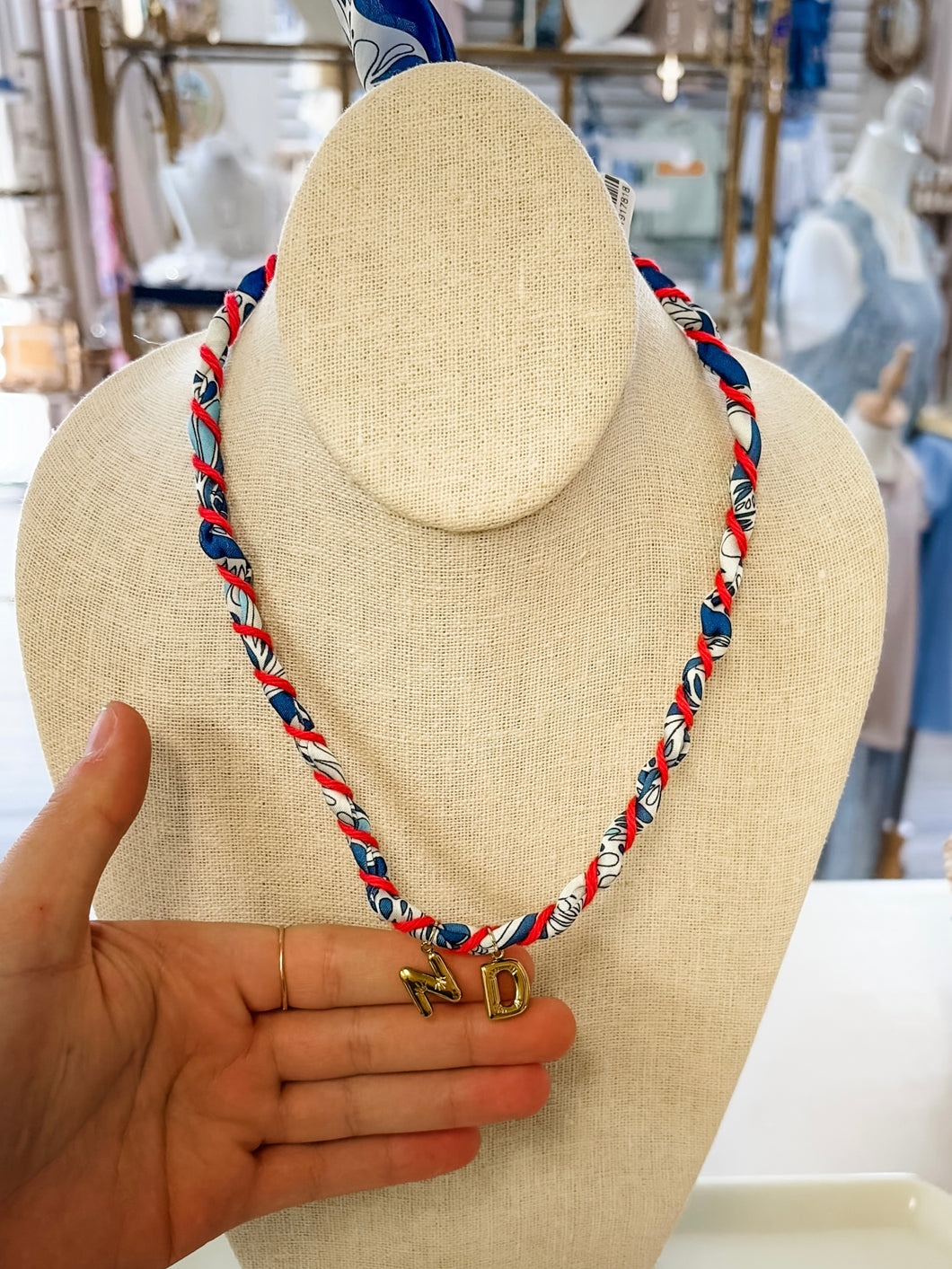 Nd Scarf necklace- Mae Mae Art