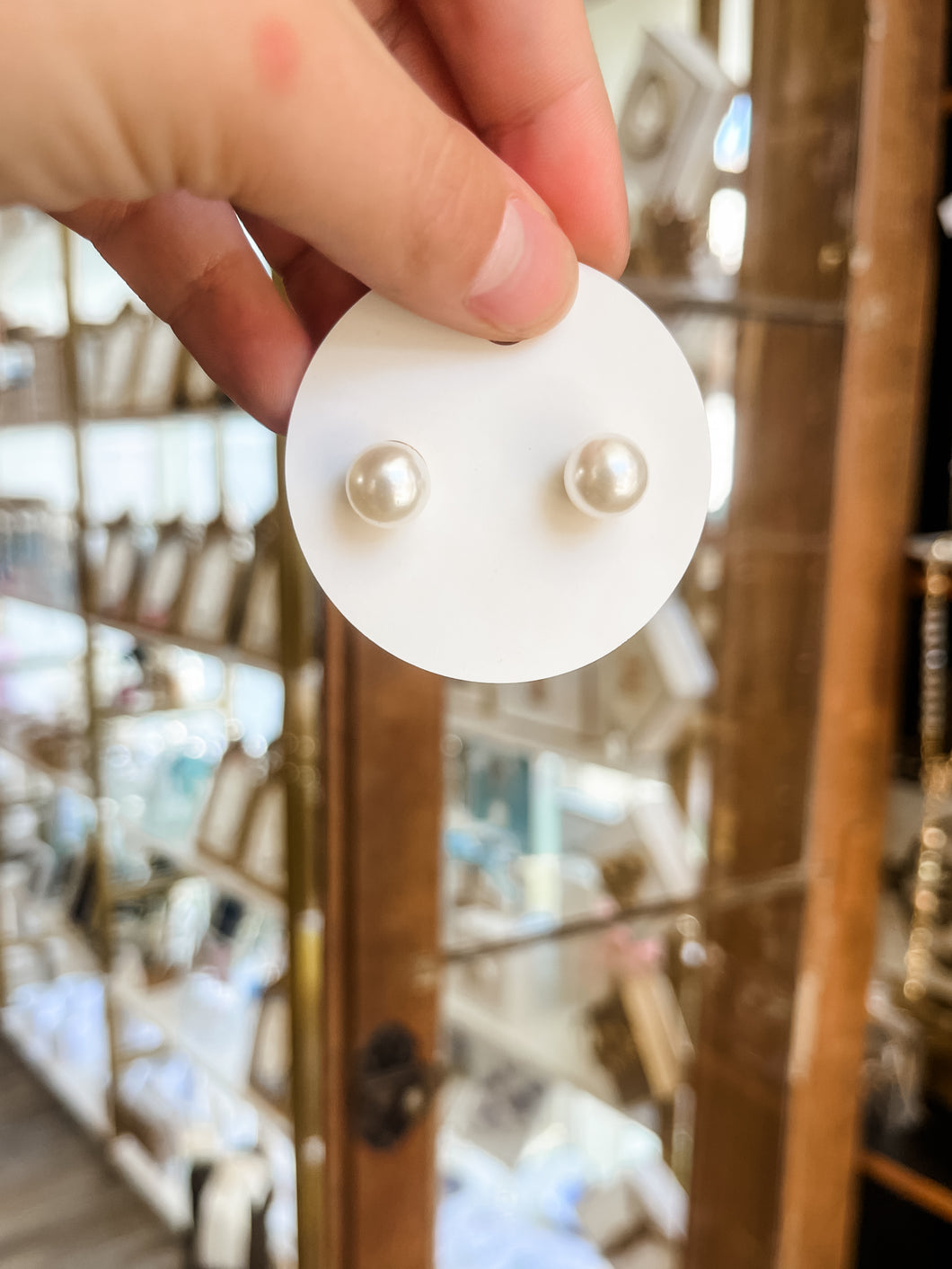 Medium pearl studs - Gilded Mosquito by Lisa Leger