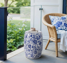 Load image into Gallery viewer, Ceramic Chinoiserie Floral Garden
Stools - KOF *cannot ship*
