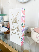 Load image into Gallery viewer, Floral Easter Bunny on Wood-Christina Yeager Designs
