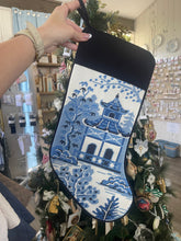 Load image into Gallery viewer, Blue and White Chinoiserie Stockings - Belle Reve
