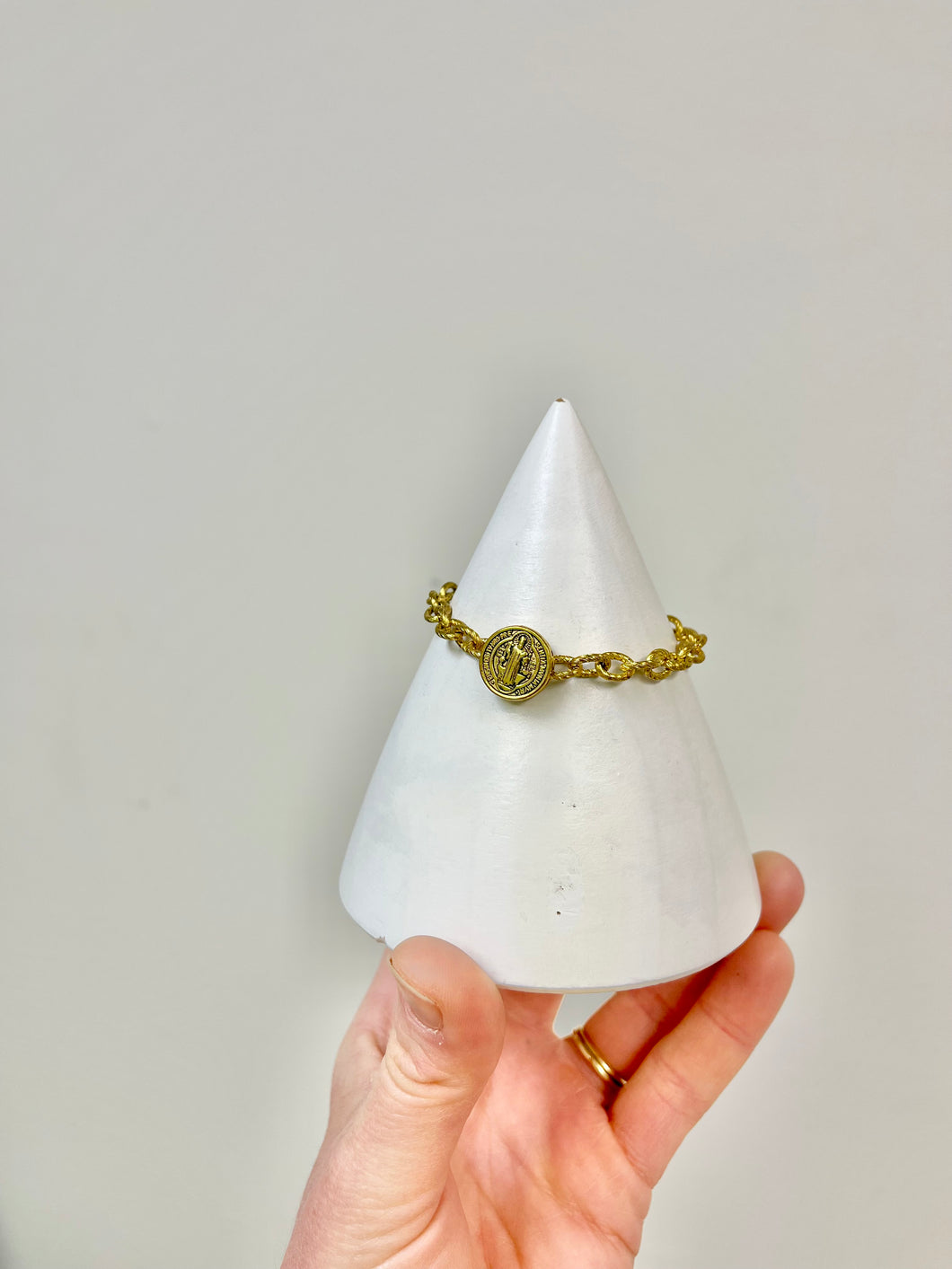 St. Benedict chain bracelet- Sanctify by Jamie Hanks