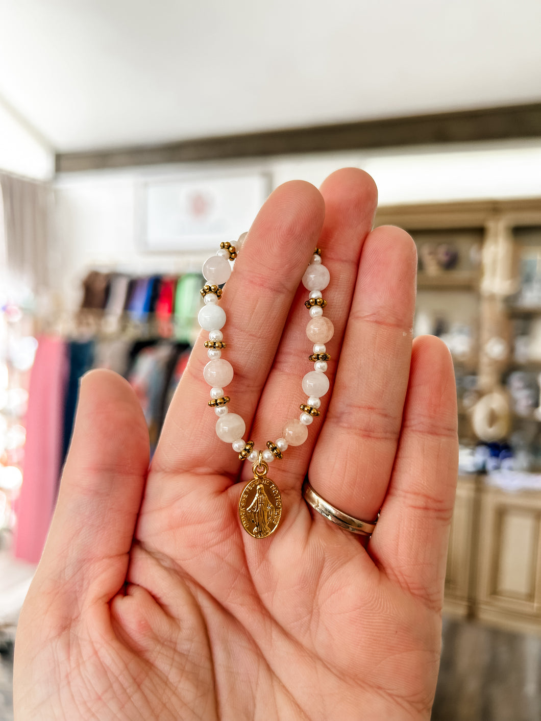 Quarts Mary Baby Bracelet- Sanctify by Jamie Hanks