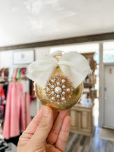 Load image into Gallery viewer, Ornament 2 - vintage inspired &amp; gold leafed by hand - By JLM Designs
