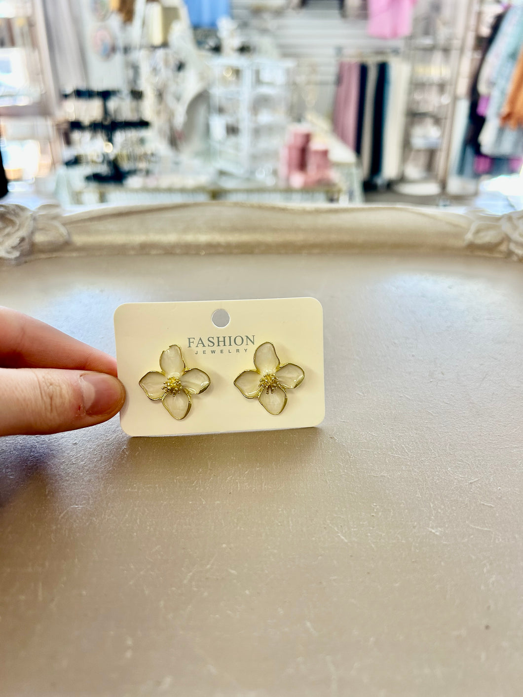 Magnolia earrings- Gilded Mosquito by Lisa Leger