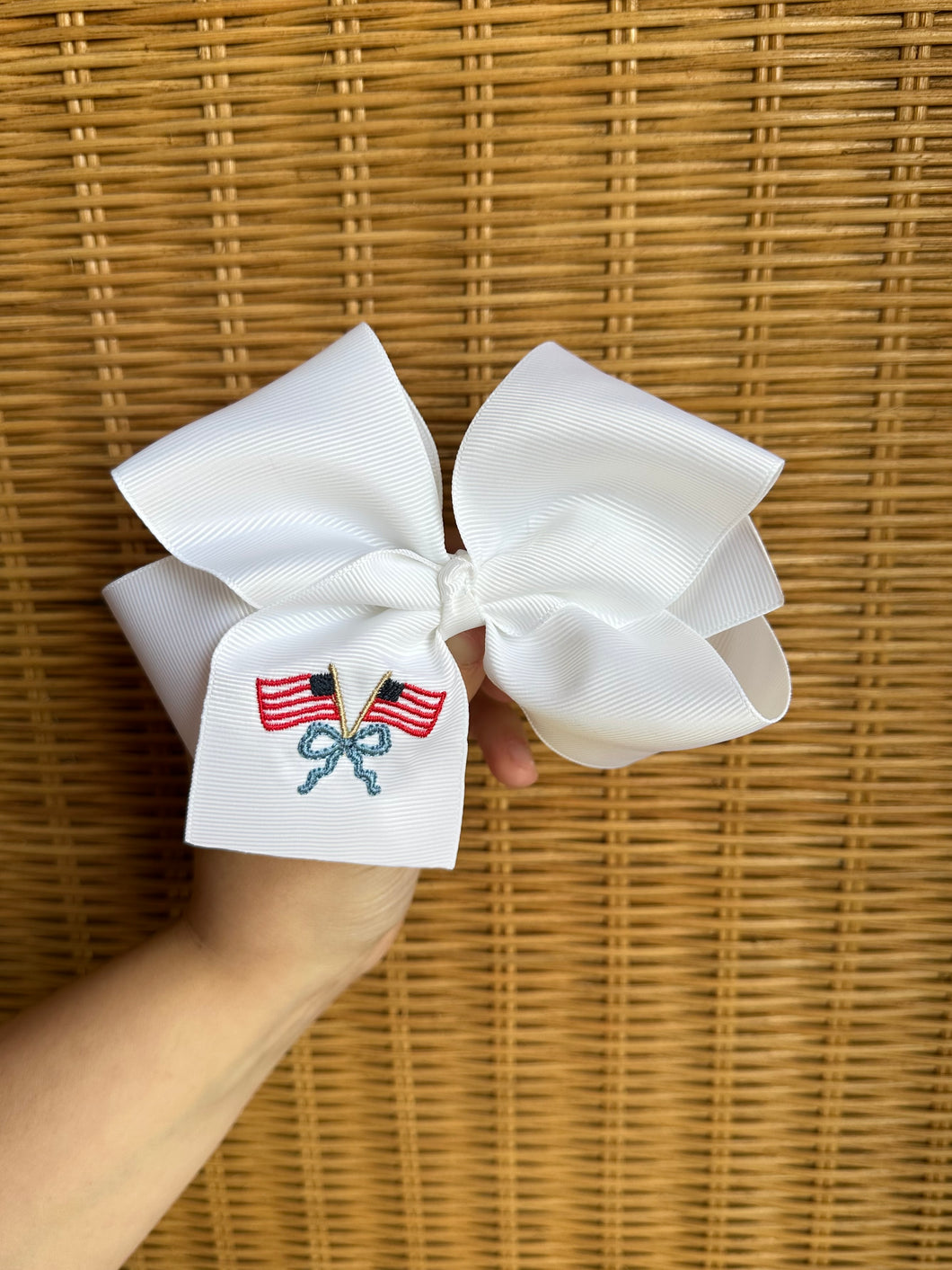 Double Flag Bow - Toupelo Crafts