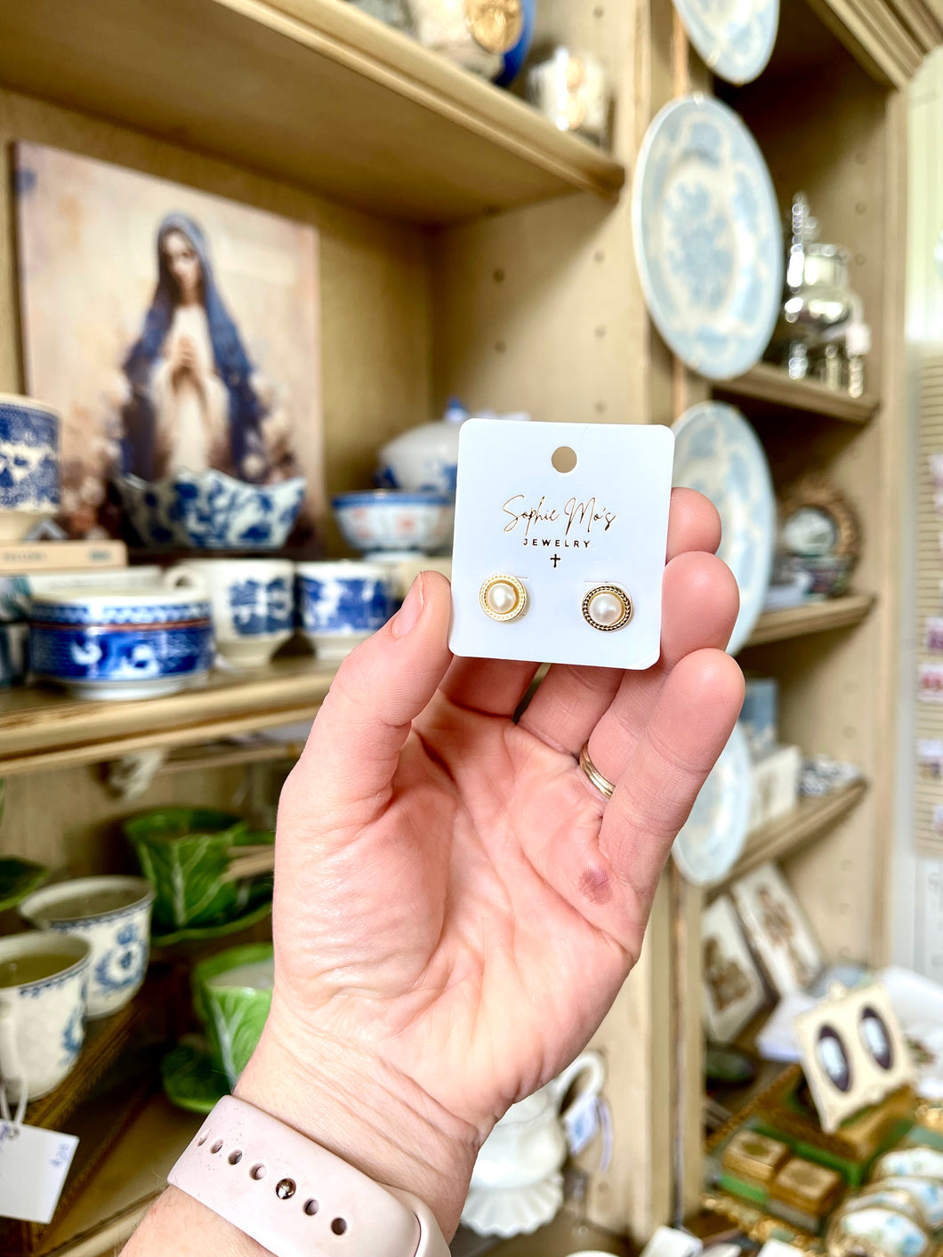 Pearl studs- Sophie Mo’s