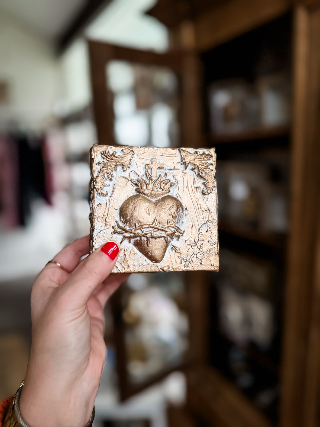 Sacred Heart canvas block - Sacred Designs