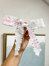 Load image into Gallery viewer, Hail Mary Ruffle Bows- Toupelo Crafts
