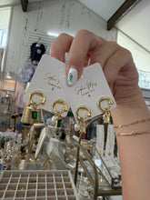 Load image into Gallery viewer, Pearl + crystal dangle studs  - Sophie Mo’s jewelry
