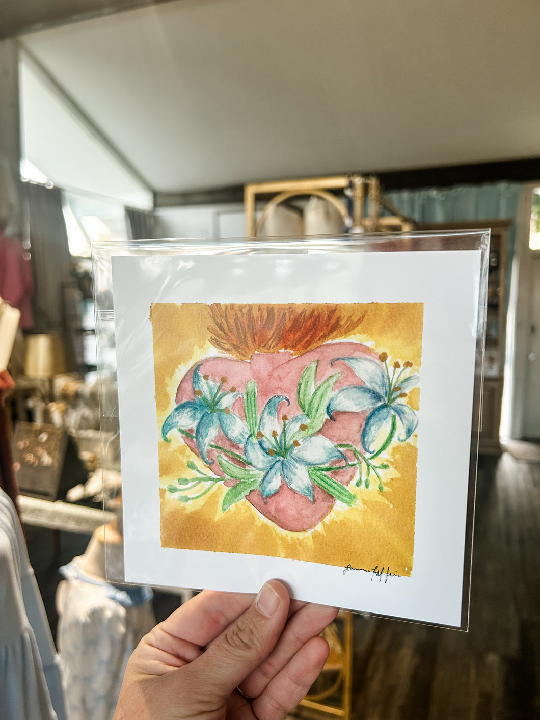 Most Chaste heart of St. Joseph 6x8 print - By Lauren Hoffpauir