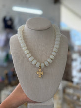 Load image into Gallery viewer, Large White Stone Necklace - The Gilded Mosquito by Lisa Leger
