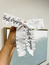 Load image into Gallery viewer, Hail Mary Ruffle Bows- Toupelo Crafts
