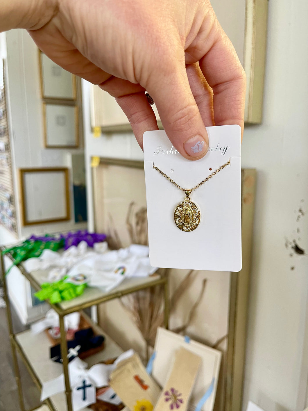 Mary Necklace- The Gilded Mosquito by Lisa Leger