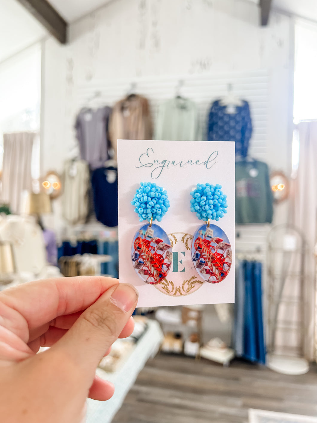 Blue Carnival Earrings - Engrained