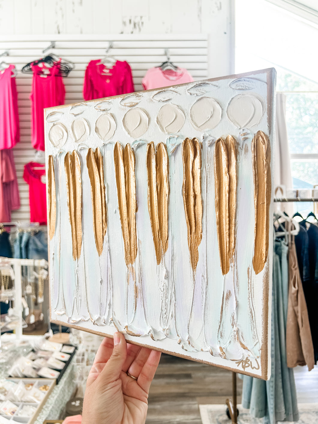 7 Angels on canvas by Coddiwomple Designs - Stretched Out Designs