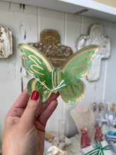 Load image into Gallery viewer, Green Acrylic Butterfly- Mae Mae Art by Maegan Hanna
