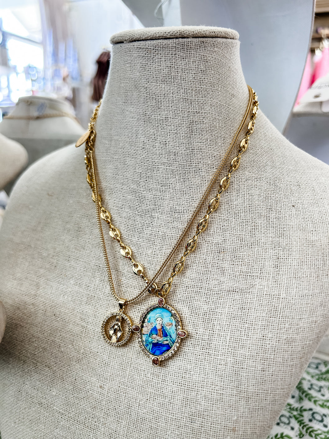 Mary Duo Set Necklace- Sanctify By Jamie Hanks