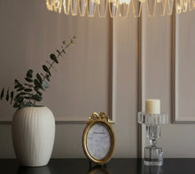 Load image into Gallery viewer, Gold 4x6 in. Polyresin Oval Coquette Photo Frame - KOF
