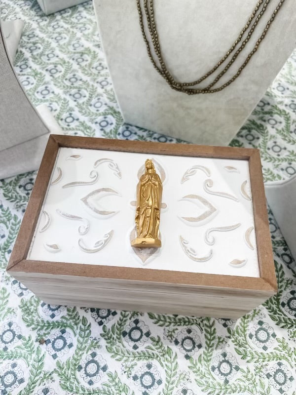 Virgin Mary Prayer Card Box- Grace and Mercy Company by Ginger