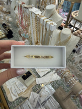 Load image into Gallery viewer, Little reminder Cuff Bracelet (gold) - Stretched Out Designs
