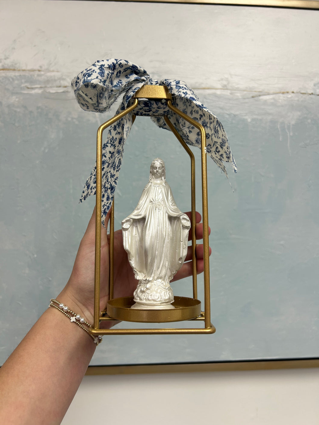 Mini gold Mary Grotto-Grace and Mercy