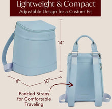 Load image into Gallery viewer, Vin Fresco Insulated Cooler Backpack - holds 6 bottles of wine or 24 cans- EFN
