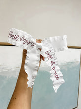 Load image into Gallery viewer, Hail Mary Ruffle Bows- Toupelo Crafts
