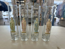Load image into Gallery viewer, Painted Mary intaglio bud vases- Bee Still Design
