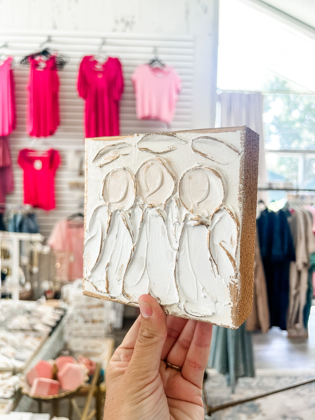 5x5 Angel trio (ivory) by Coddiwomple Designs - Stretched Out Designs