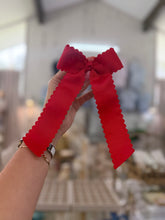 Load image into Gallery viewer, Scalloped ribbon Bows- Toupelo Crafts
