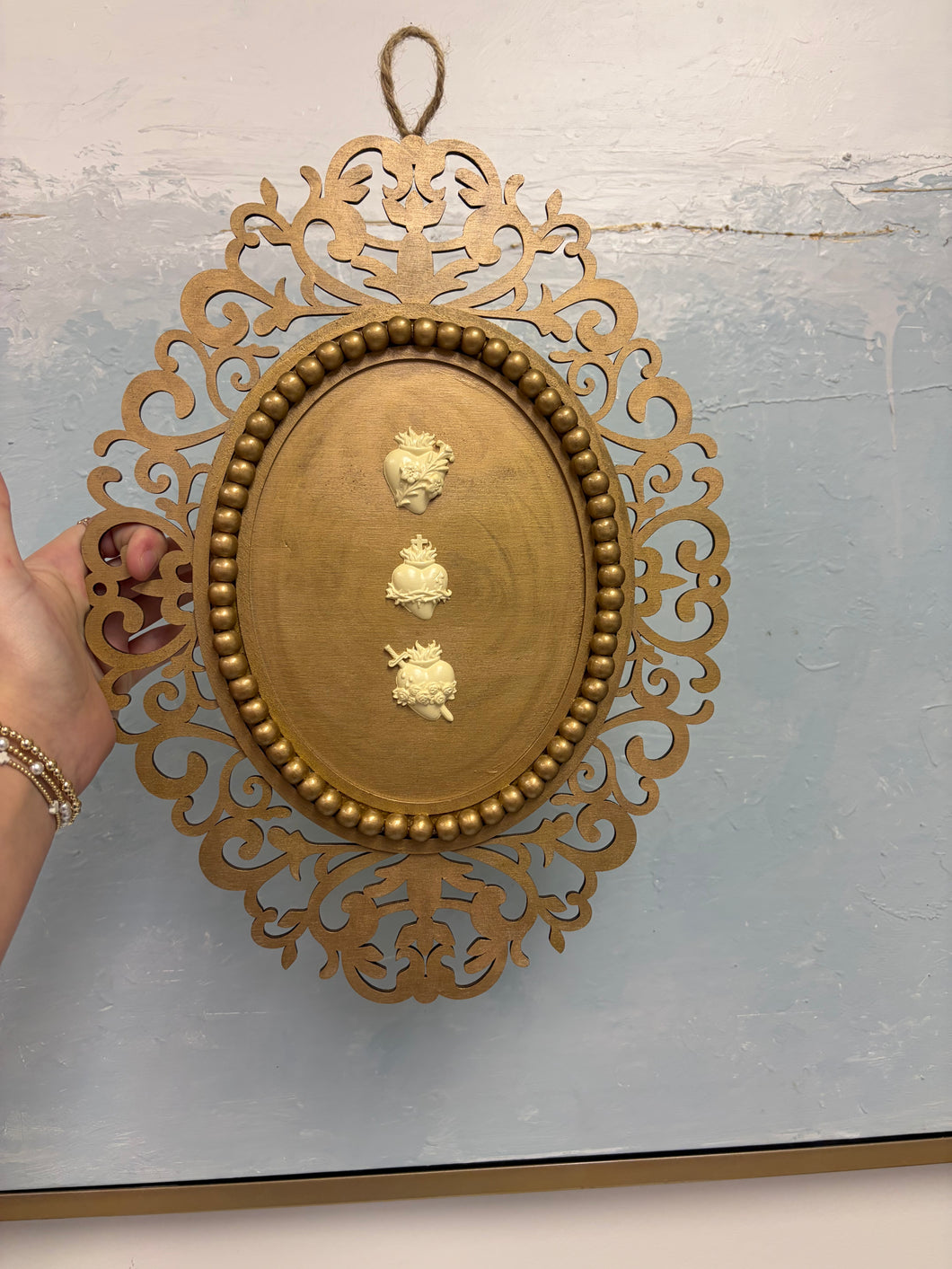 Holy family hanging decor- Mary Abraham Collective