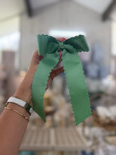 Load image into Gallery viewer, Scalloped ribbon Bows- Toupelo Crafts
