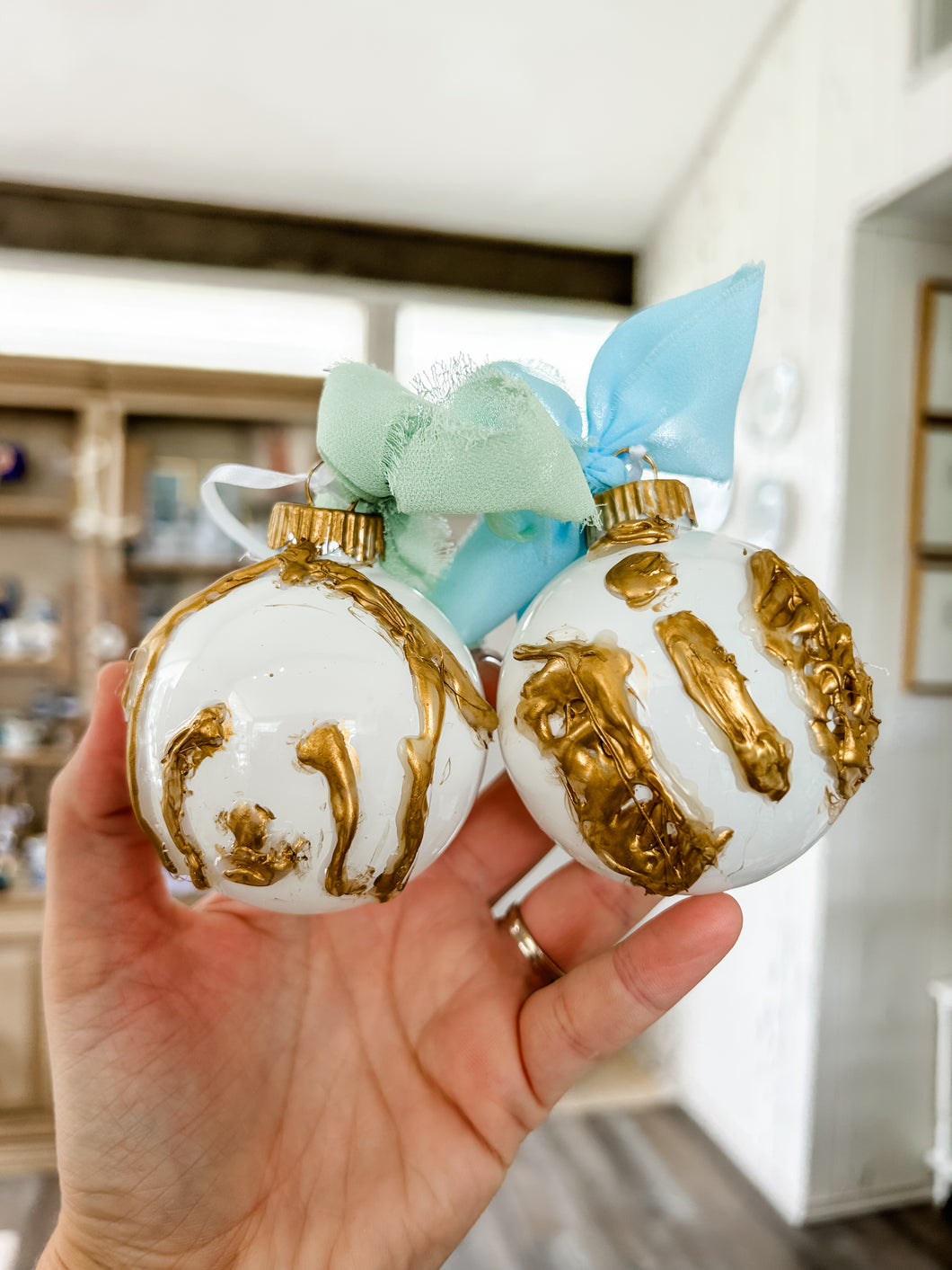 Assorted hand painted ornaments - Grace and Mercy Co