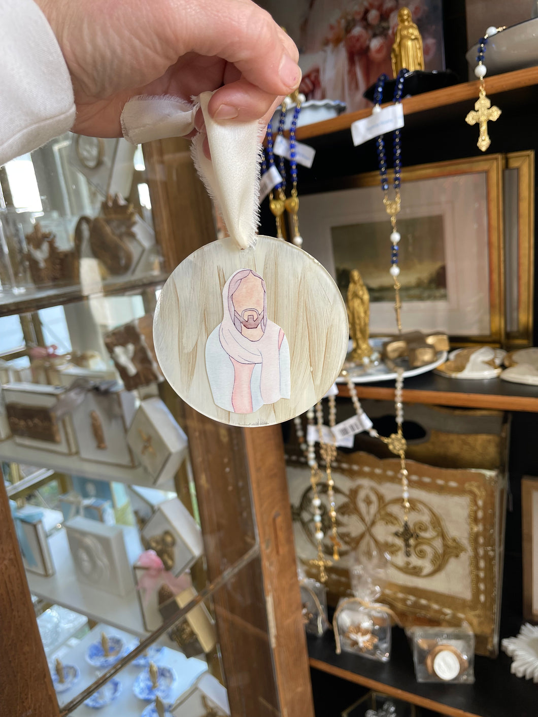 Jesus Acrylic Ornament-Collective Clay by Julie Schrader