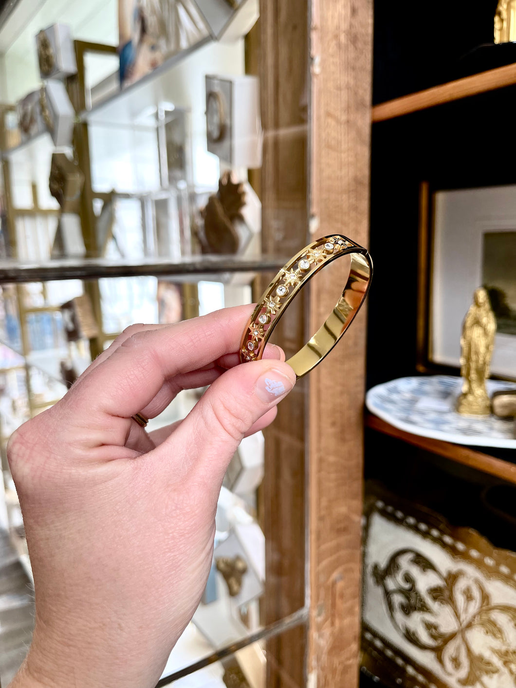 Gold star bangle - The Gilded Mosquito by Lisa Leger