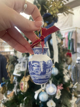 Load image into Gallery viewer, Blue and White Ginger Jar Ornaments - Belle Reve Designs by Megan Gatte
