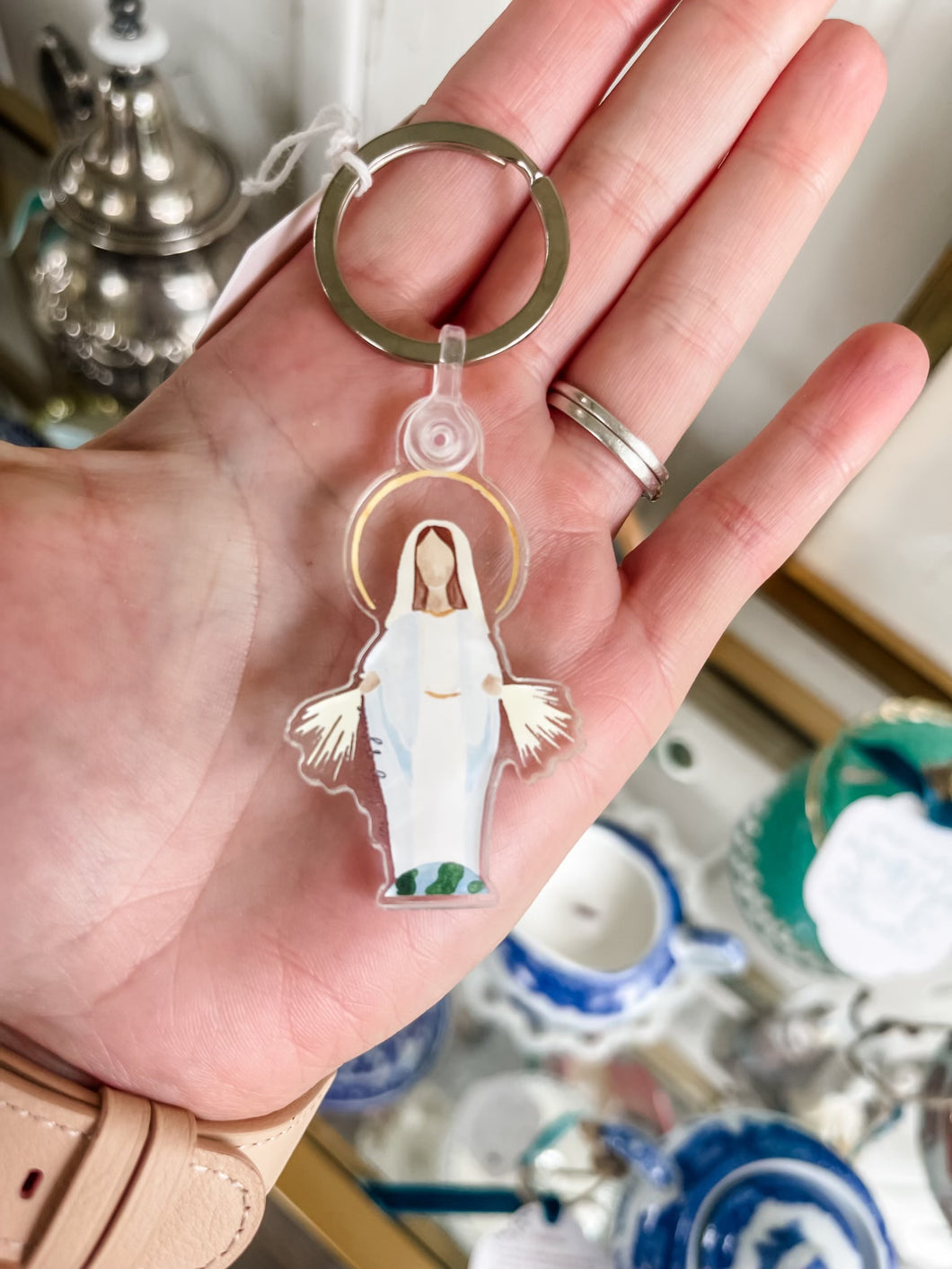 Our Lady of Grace Keychain-Emily S. Pitre