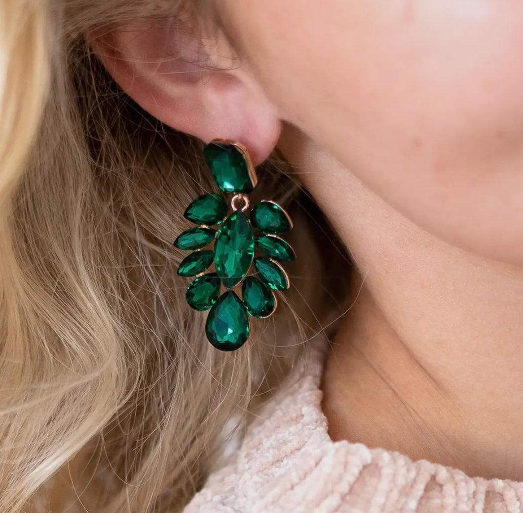 Green showstopper earrings - EFN