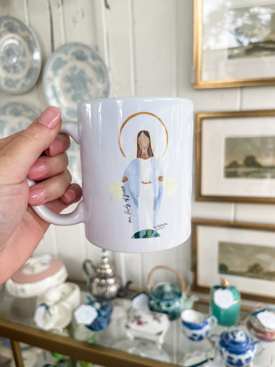 Our Lady of Grace Mug-Emily S. Pitre