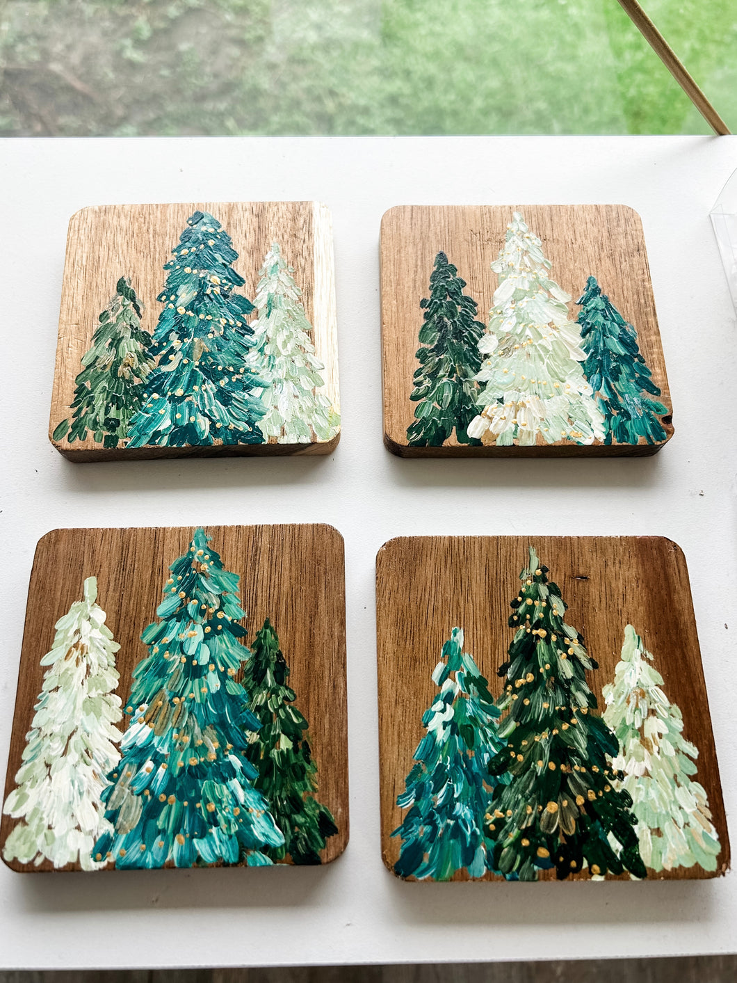 Christmas Coaster set - Sincerely, Emma