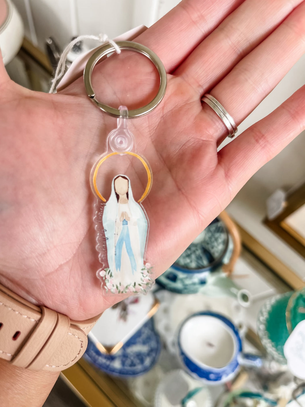 Our Lady of Lourdes Keychain-Emily S. Pitre