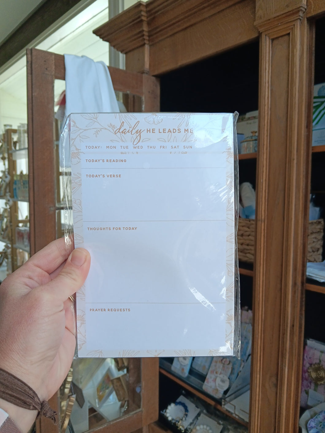 Daily he leads me notebook - Stretched Out Designs